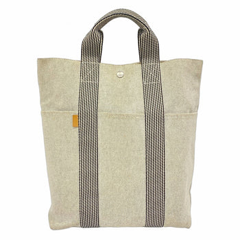Hermes Herms New Foule To Cabas Canvas Tote Bag