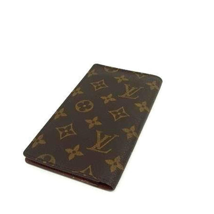 Louis Vuitton Monogram Agenda Poche Planner Cover R20503 Brown Leather
