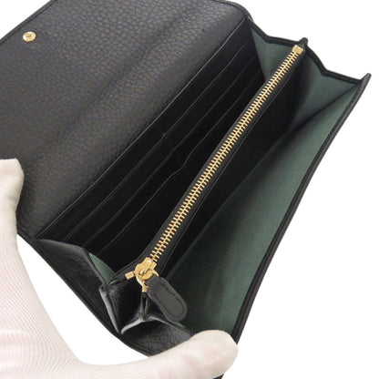 Bvlgari Monete 35963 Black Leather Long Wallet 1036 Bvlgari