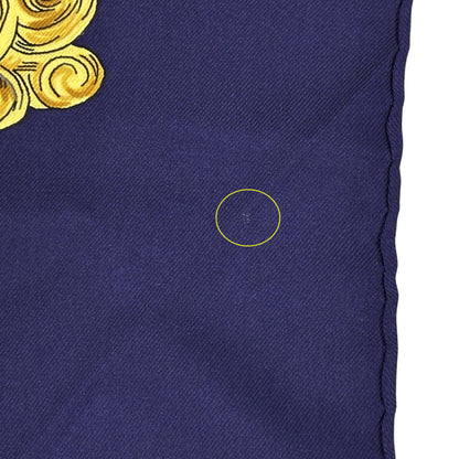 Herms Hermes Scarf/Muffler Carr 90 "Au Fil De La Soie" (As The Silk Thread Moves)