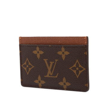 Louis Vuitton Monogram Porte Carte Sample Business Card Case/Card Case/Pass Case M61733 Brown