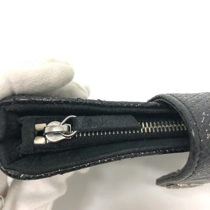 Chanel Cc Mark Coin Purse/Coin Compartment Pouch Black Silverhardware