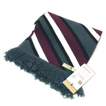 Burberry 4075353 Striped Tri-Tone Scarf Wool Cashmere
