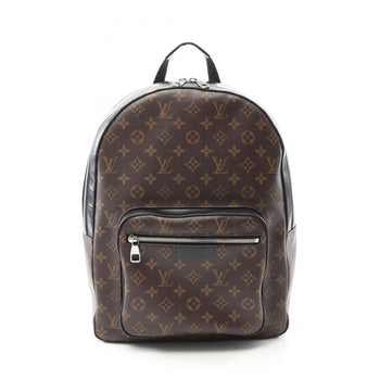 Louis Vuitton Josh Backpack Coated Canvas Leather Monogram Macassar
