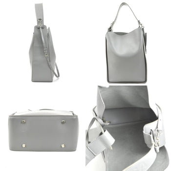 Balenciaga Shoulder Bag North South Leather Grey