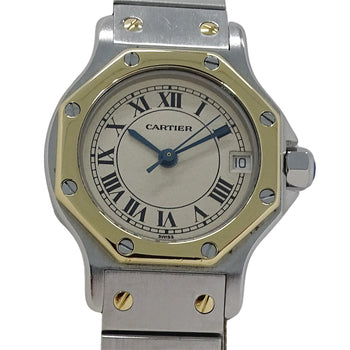 Cartier Santos Octagon Date Quartz Watch For Women