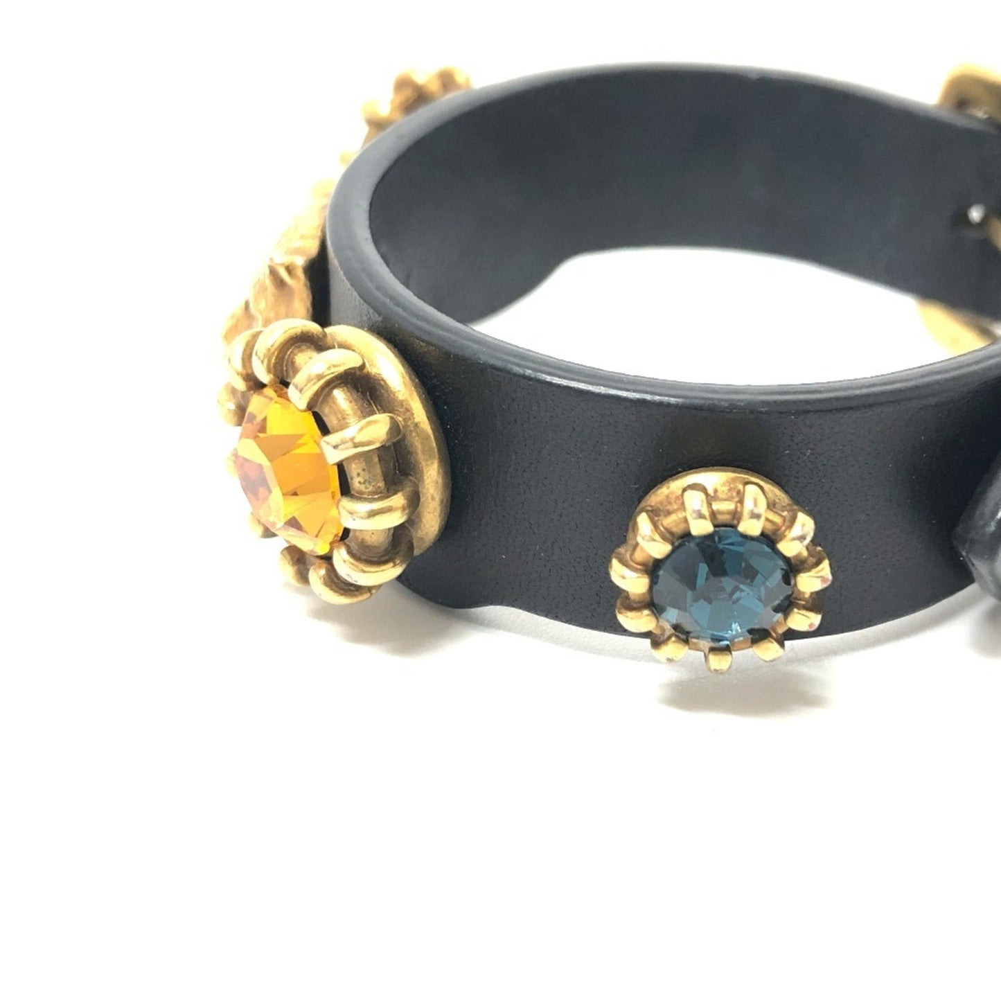 Gucci Tiger Head Leather Bracelet