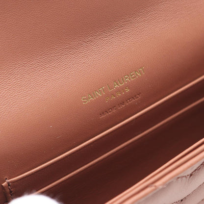 Saint Laurent Monogram Envelope Wallet Bi-Fold Leather