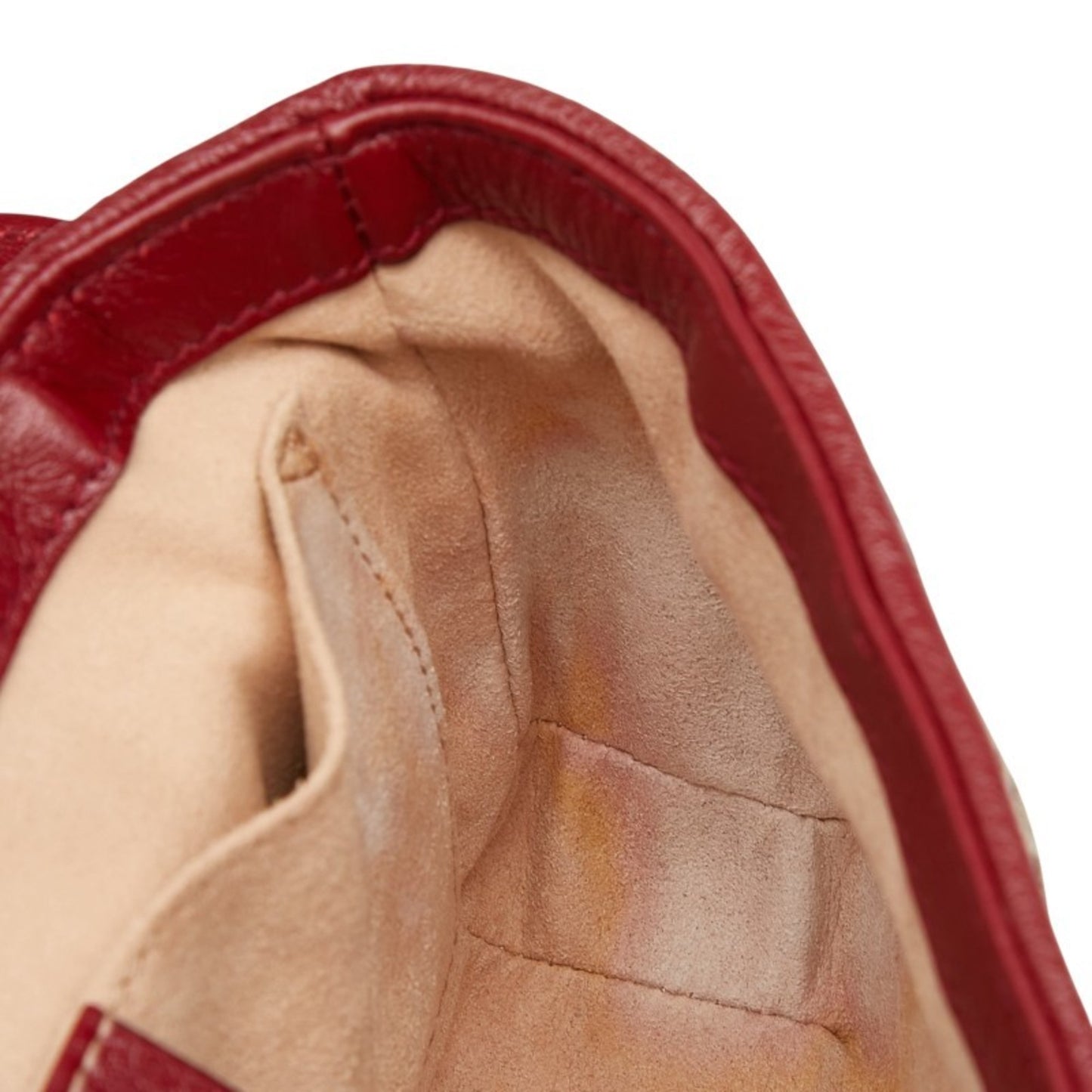 Gucci Gg Marmont Quilted Chain Shoulder Bag 446744 Beige