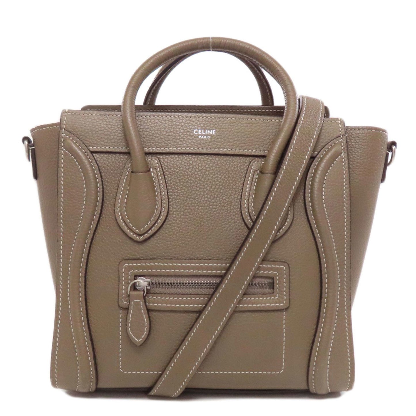 Celine Luggage Nano 2-Way Handbag In Calfskin