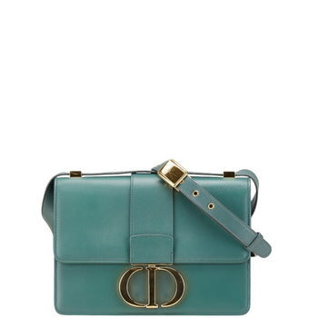 Christian Dior Dior 30 Montaigne Shoulder Bag In Green Calfskin Leather