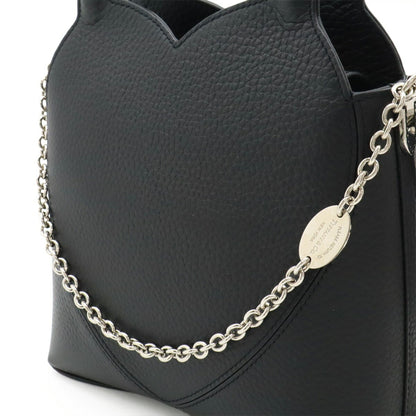 Tiffany & Co. Return To Tiffany Handbag Shoulder Bag Leather Black