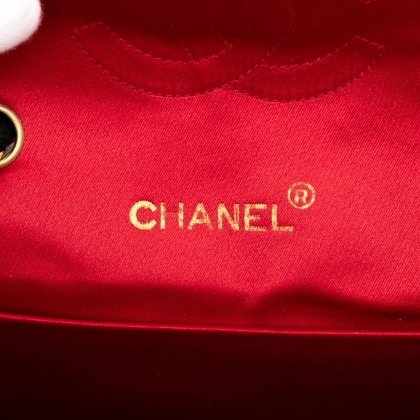 Chanel Matelasse Coco Mark Chain Shoulder Bag In Red