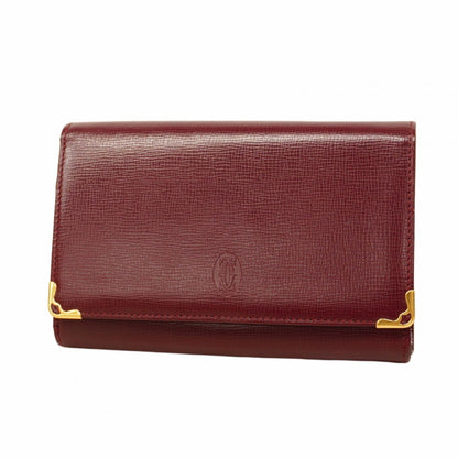 Cartier Must Leather Wallet Bordeaux