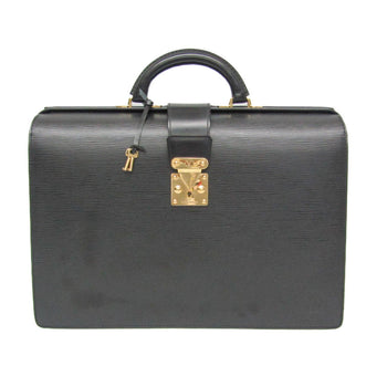 Louis Vuitton Epi Serviette Fermoir M54352 Men'S Briefcase Black