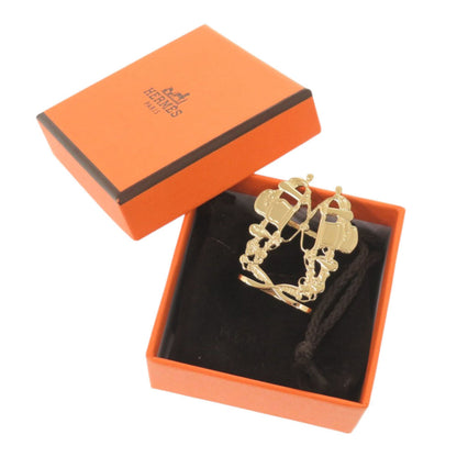 Unused Herms Bride De Gala Metal Gold Scarf Ring 0577 Hermes