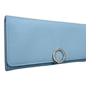 Bvlgari Wallet 287301 Blue Leather