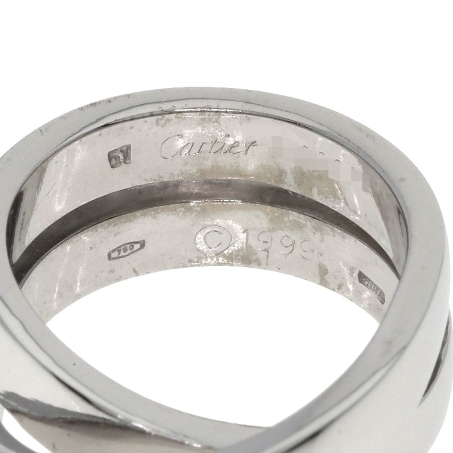 Cartier Paris Ring #51 18K White Gold