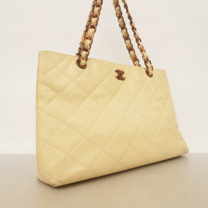 Calfskin Chanel Tote Bag Grained