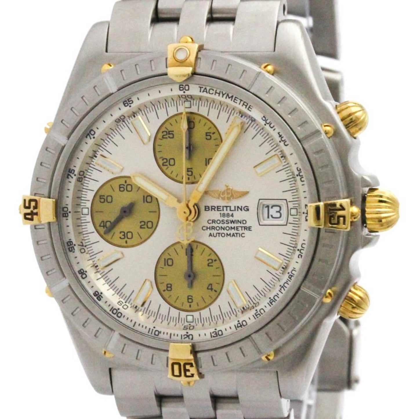 Breitling Crosswind 18K Gold Steel Automatic