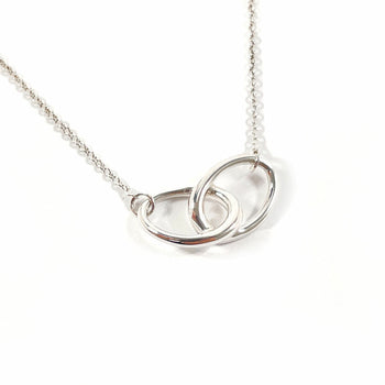 Tiffany & Co. Tiffany Double Loop Elsa Peretti Necklace In 925 Sterling Silver