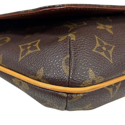 Louis Vuitton Musette Tango Monogram Shoulder Bag Canvas M51257 Brown
