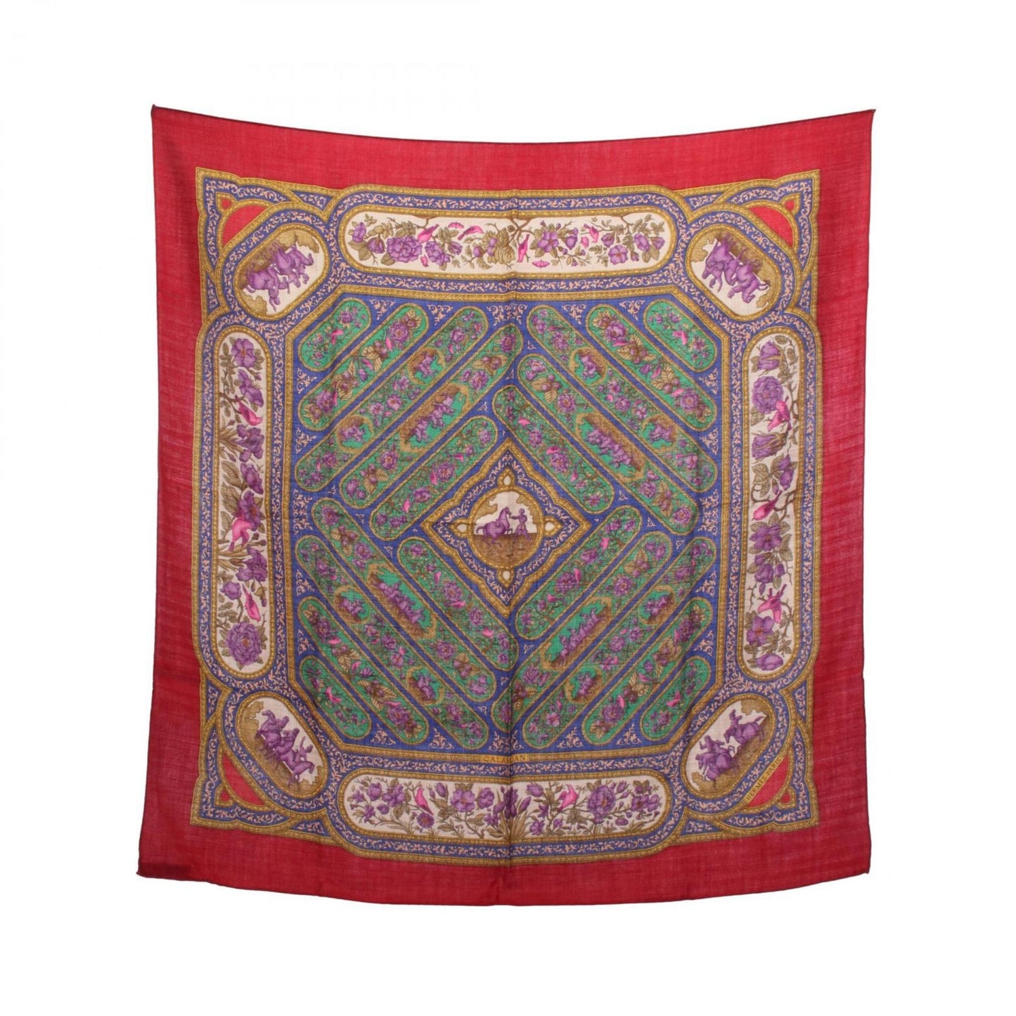Hermes Herms Carr 90 Qalamdan Scarf
