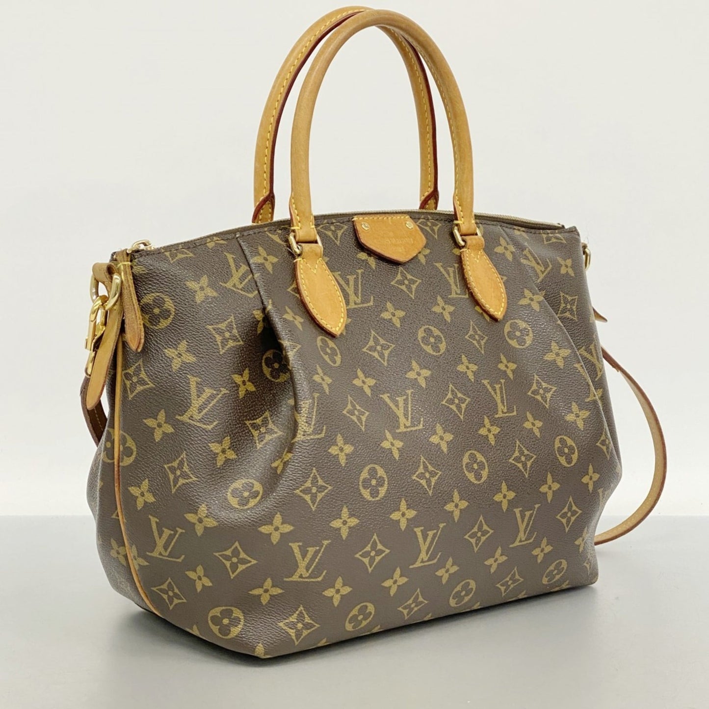 Louis Vuitton Monogram Turen Mm Handbag M48814 Brown 2-Way Bag