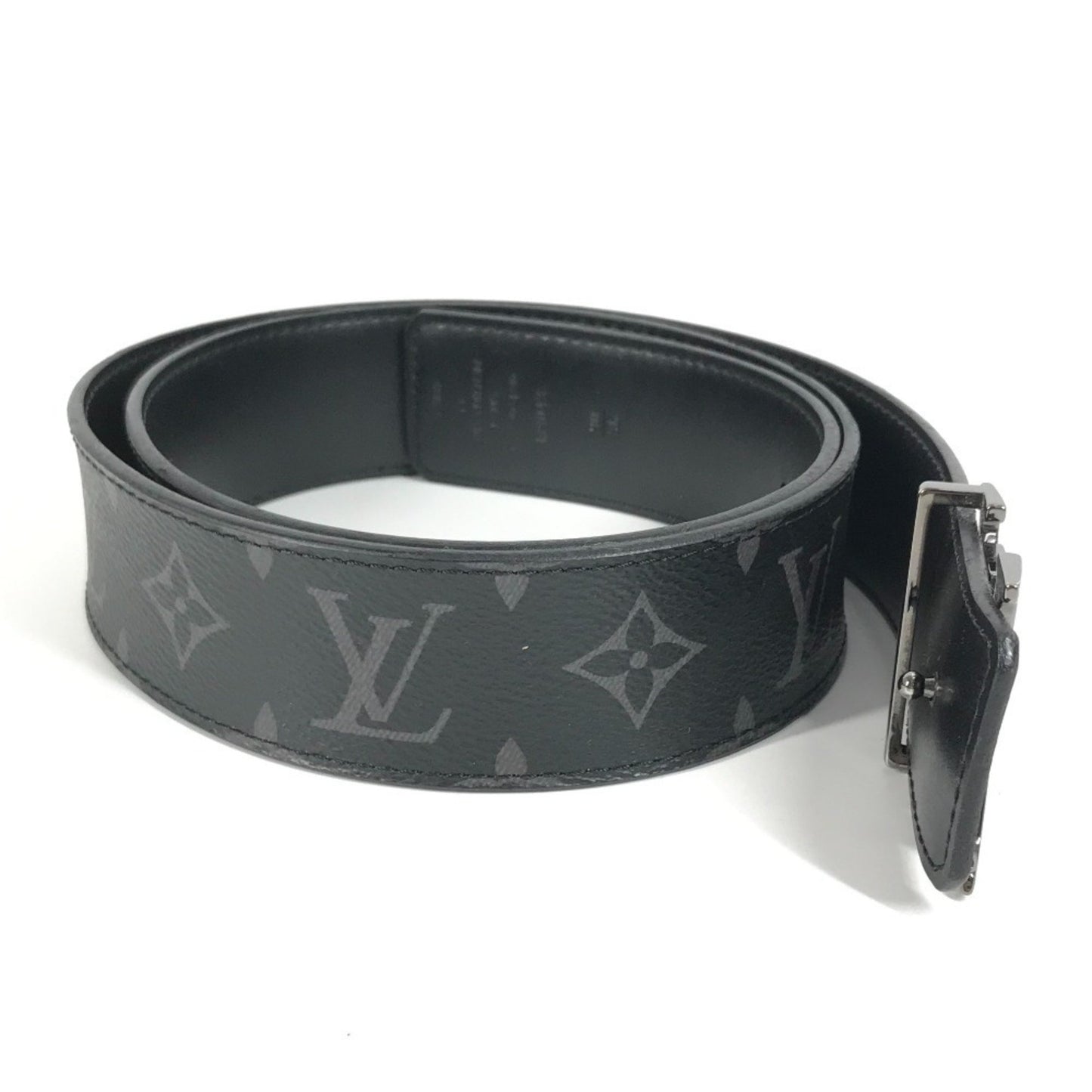 Louis Vuitton M9043U Monogram Eclipse Belt With Lv Initials