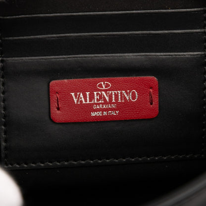 Valentino Vltn Logo Shoulder Bag In Black