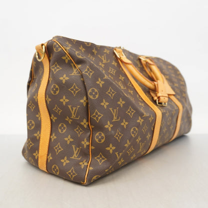 Louis Vuitton Monogram Keepall Bandouliere 50 Boston Bag M41416 Brown