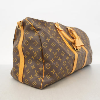 Louis Vuitton Monogram Keepall Bandouliere 50 Boston Bag M41416 Brown