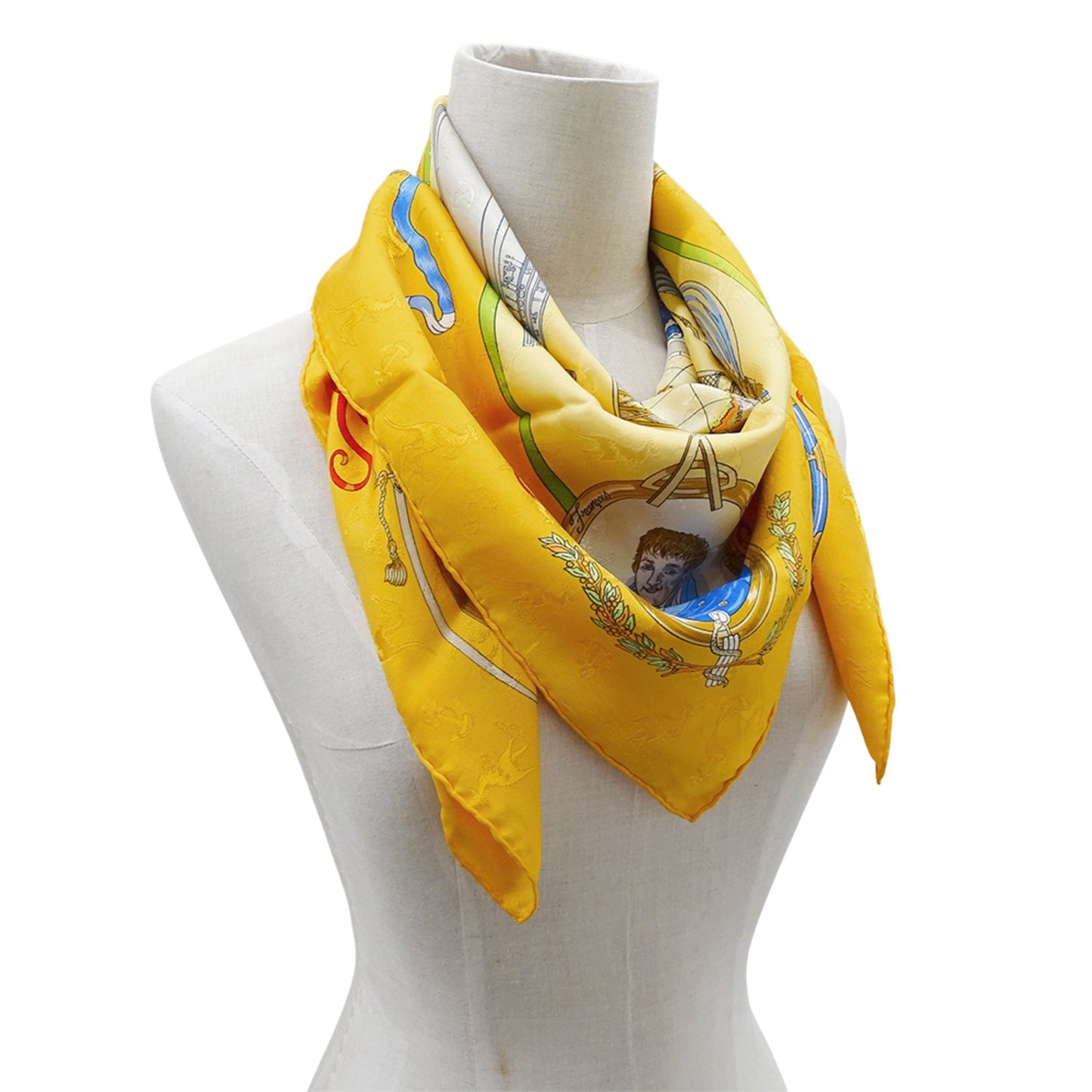Herms Hermes Women'S Carr 90 "Le Geographe" Scarf
