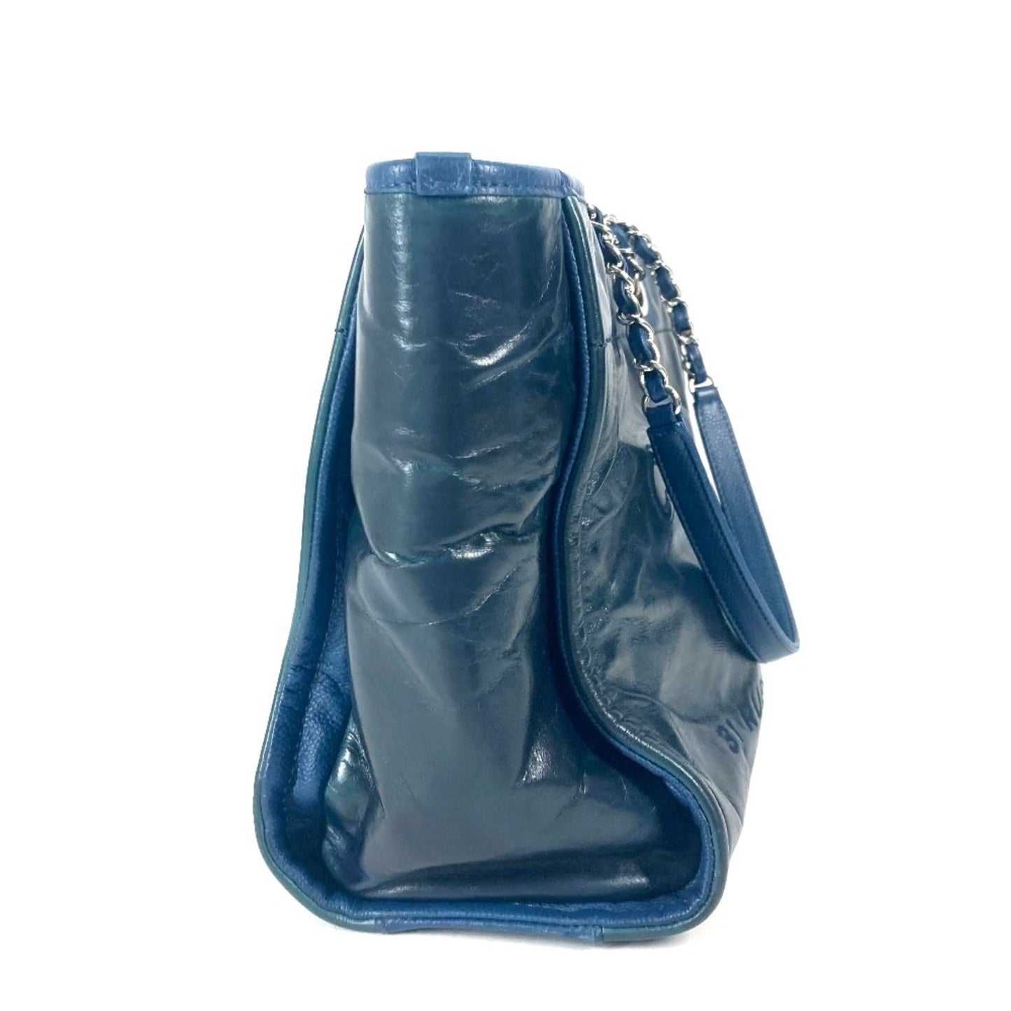 Chanel Logo Tote Bag Shoulder Bag Bag Chain Shoulder Bag Navy