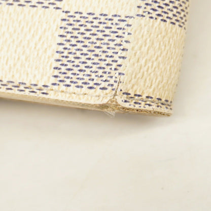 Louis Vuitton Damier Azur Portefeuille Sarah Long Wallet N61735 White