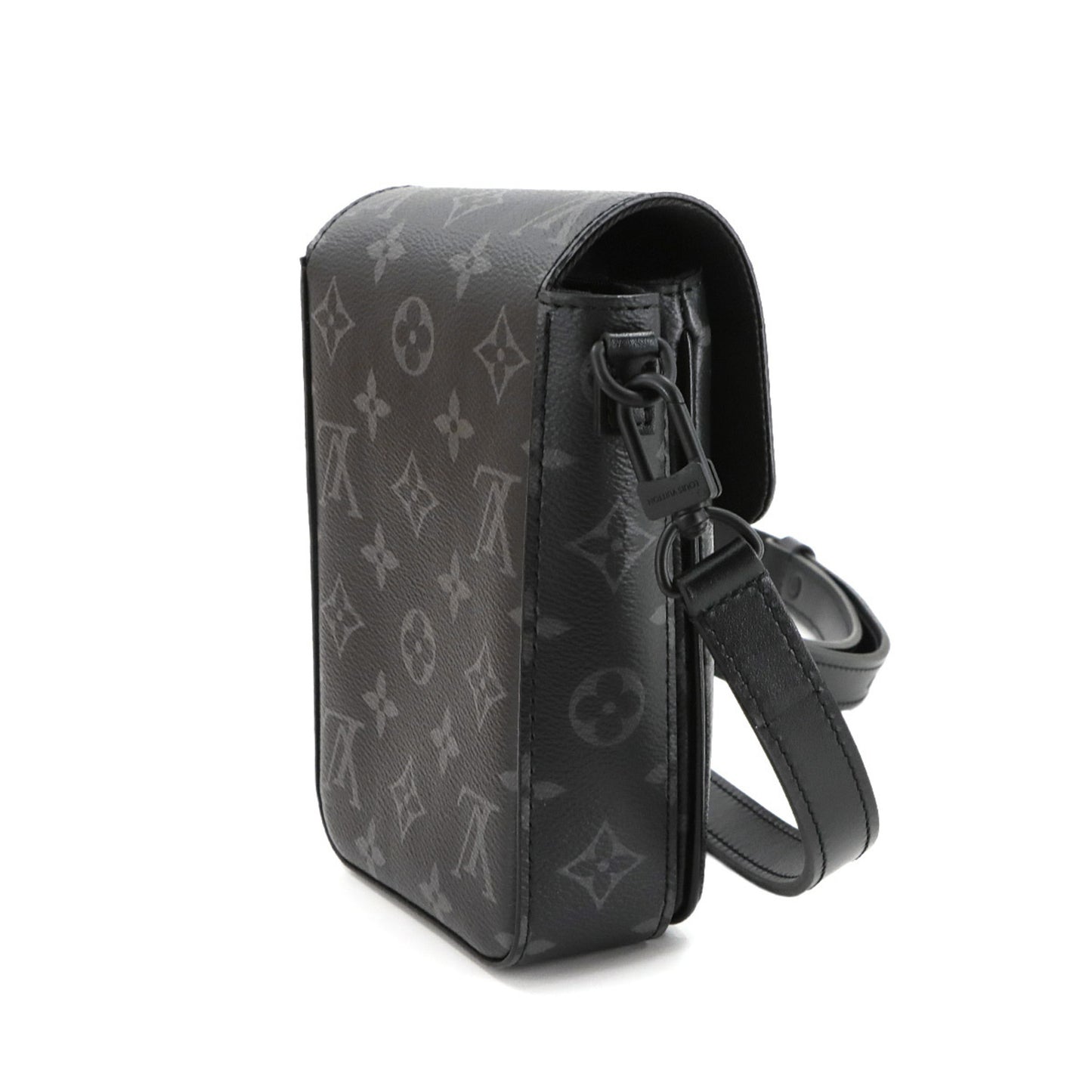 Louis Vuitton Monogram Eclipse S-Lock Vertical Wearable Wallet Shoulder Bag M82252 Rfid