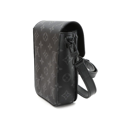 Louis Vuitton Monogram Eclipse S-Lock Vertical Wearable Wallet Shoulder Bag M82252 Rfid