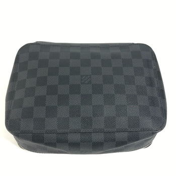 Louis Vuitton N40182 Damier Graphite Cube Langemont Mm Travel Case/Pouch In Canvas