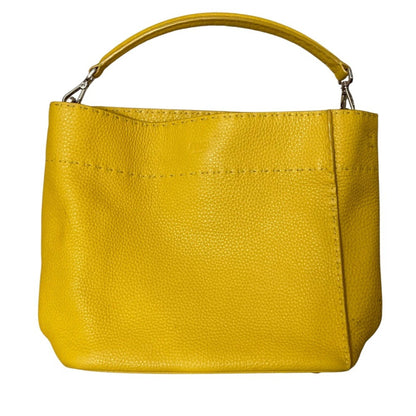 Fendi Selleria Leather 2-Way Shoulder Bag/Handbag 8Bt218 Yellow
