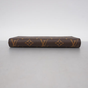 Louis Vuitton Monogram Zippy Wallet M41896 Brown Coquelicot