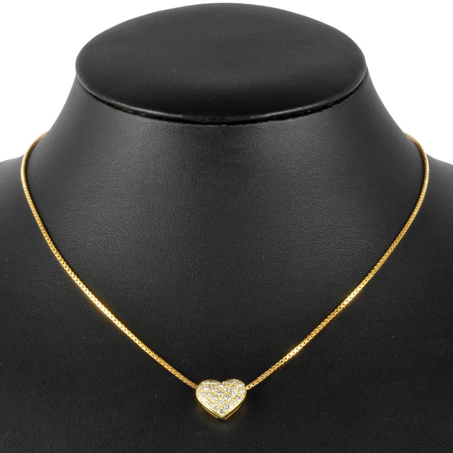 Harry Winston Heart Pav Necklace With Diamonds