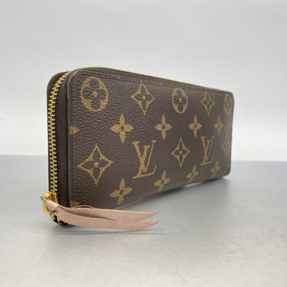 Louis Vuitton Monogram Portefeuille Clemence Long Wallet M61298 Brown Rose Ballerine