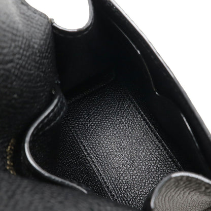 Valextra Iside Belt Mini Handbag Shoulder Bag Waist 3Way Leather Black Sges0061028Locpl99 V3E61 028