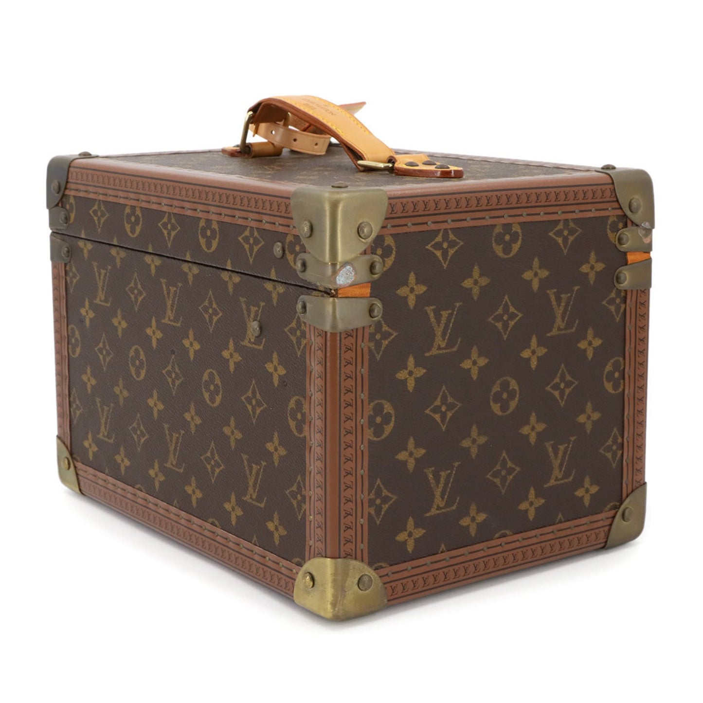 Louis Vuitton Monogram Boite Flacon Makeup Box Vanity Handbag Brown M21828