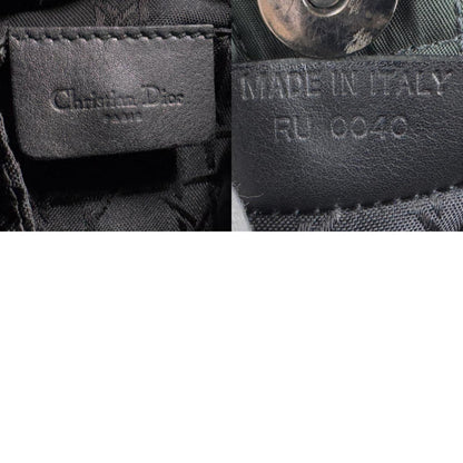 Christian Dior Maris Pearl Nylon Handbag In Dark Green