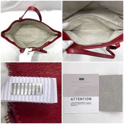 Jimmy Choo Tote Bag Ec-22980 Red Star Studs Leather Jimmy Choo A4