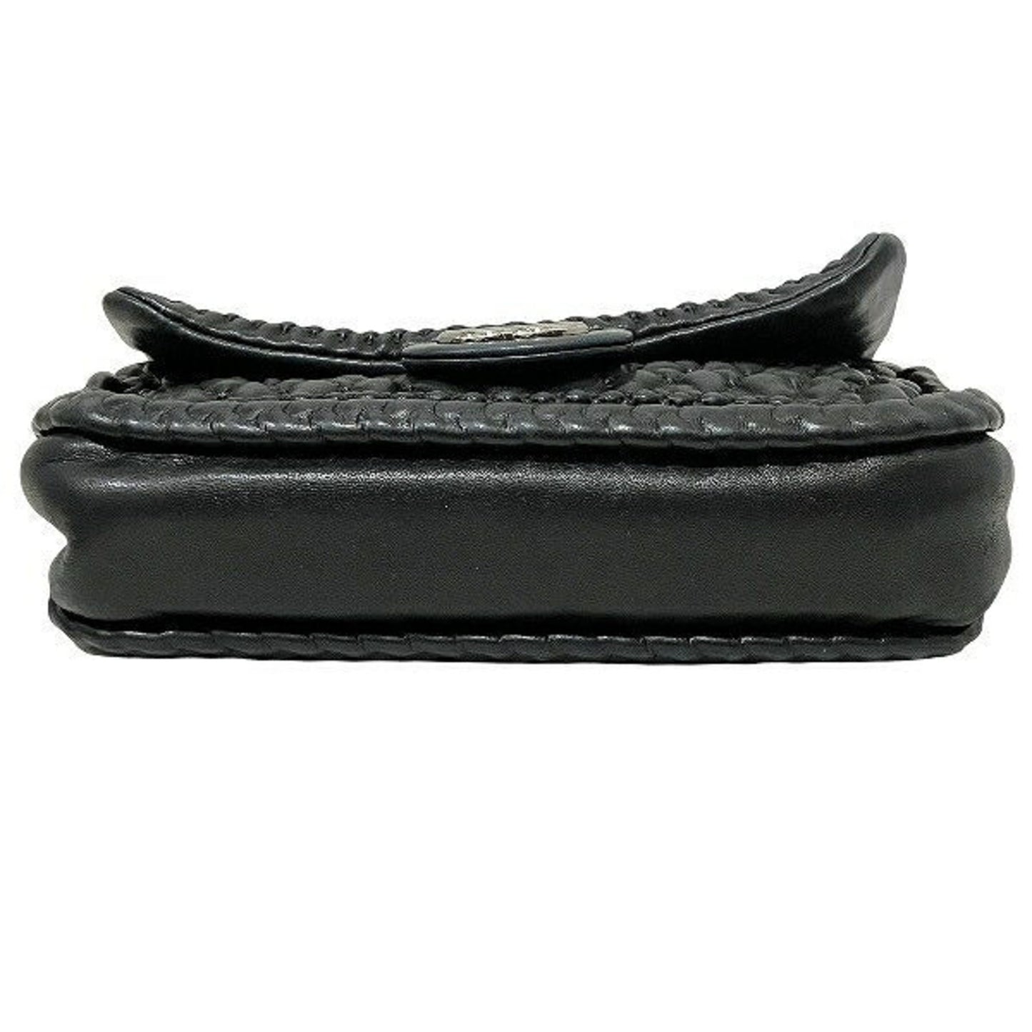 Chanel Bubble Quilt Black Bag Handbag Shoulder