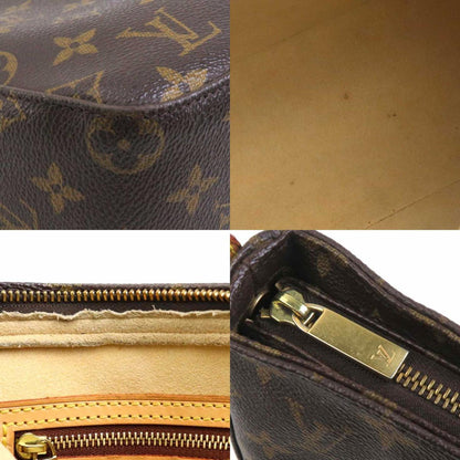 Louis Vuitton Louis Vuitton Shoulder Bag Monogram Looping Mm Canvas Brown Gold