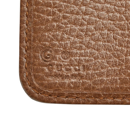 Gucci Gg Canvas Bifold Wallet 346056 Beige Brown Leather