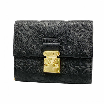 Louis Vuitton Monogram Empreinte Portefeuille Metisse Compact Tri-Fold Wallet M80880 Noir
